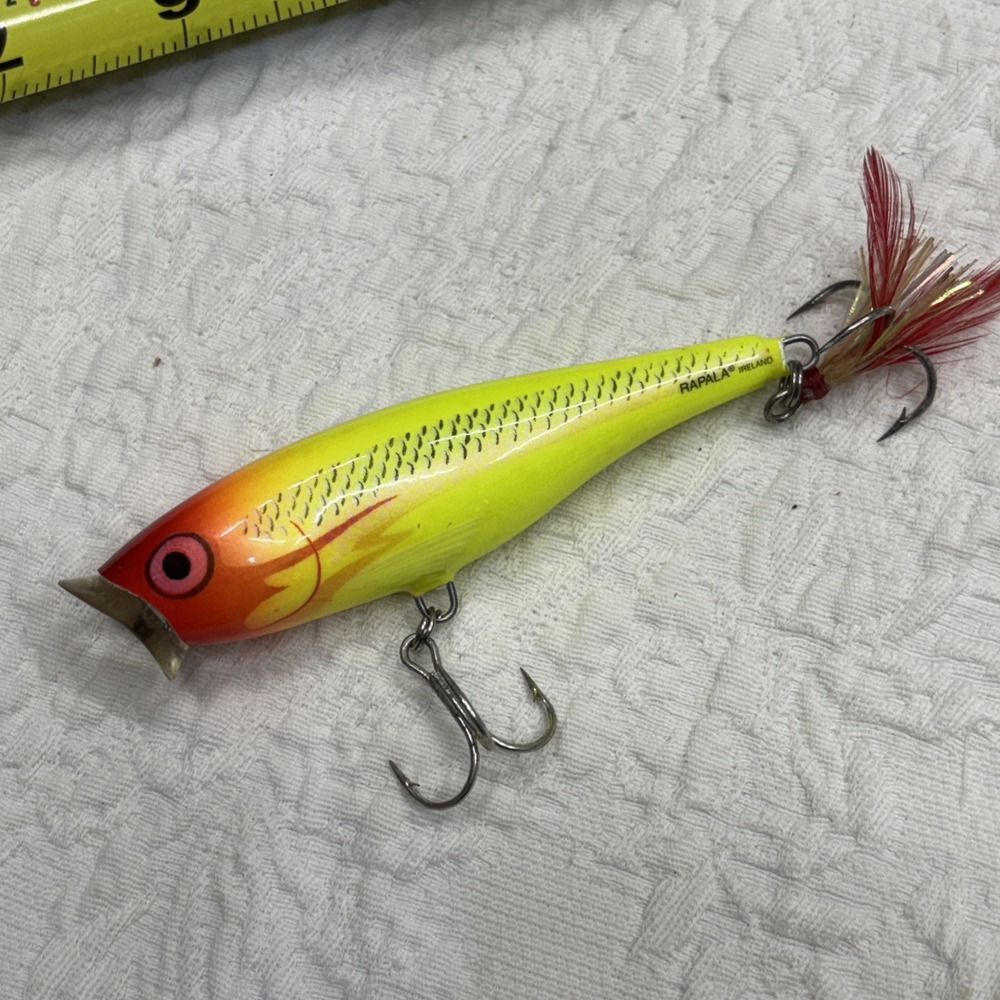 Rapala Skitter Pop SP-7 Chart Red Head